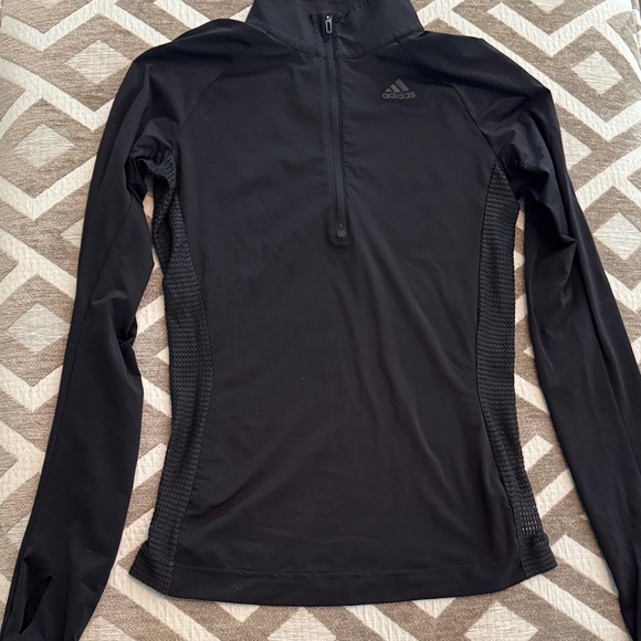 Adidas Women's Black Long Sleeve Performance Tee - Picture 1 of 2